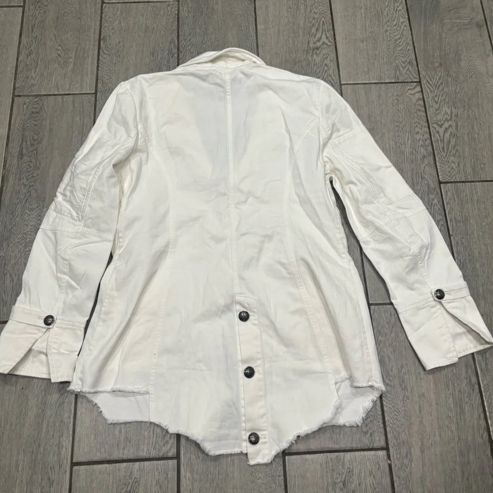 Free People Lila Cardigan White Size Large - Picture 7 of 8